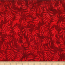 Hoffman Fabrics Leafy Scarlet Batik Fabric