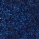 Hoffman Fabrics Snow Flakes Sapphire Batik Fabric