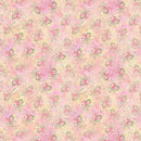 Clothworks Fleur de Rose Abstract Floral Pale Pink Fabric