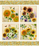 Clothworks Sunflower Light Cream Panel