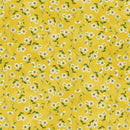 Clothworks Sunflower Song Daisies Gold Fabric