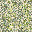 Clothworks Sunflower Song Leaves Mint Fabric