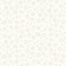 Clothworks Sunflower Outline Floral Light Cream Fabric