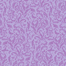 Clothworks Chateau En Fleur Tonal Scroll Light Purple Fabric