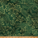 Hoffman Fabrics Crown And Vine Hunter Gold Fabric