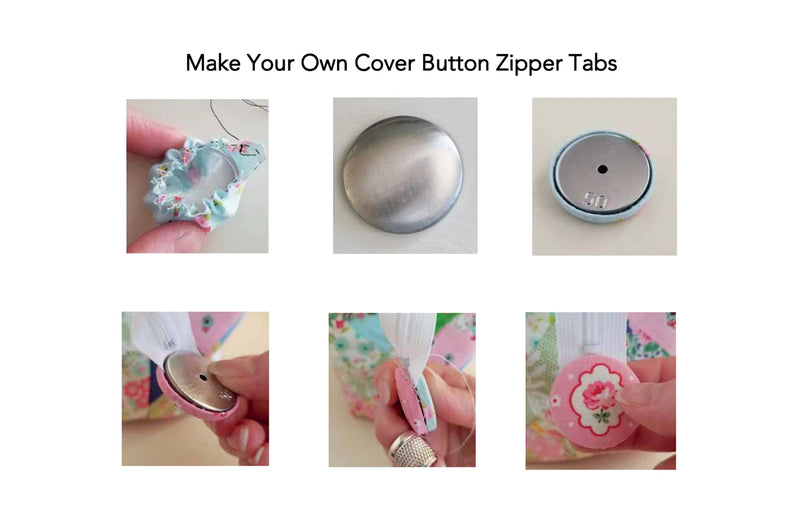 Zipper Tab Cover Button Refill