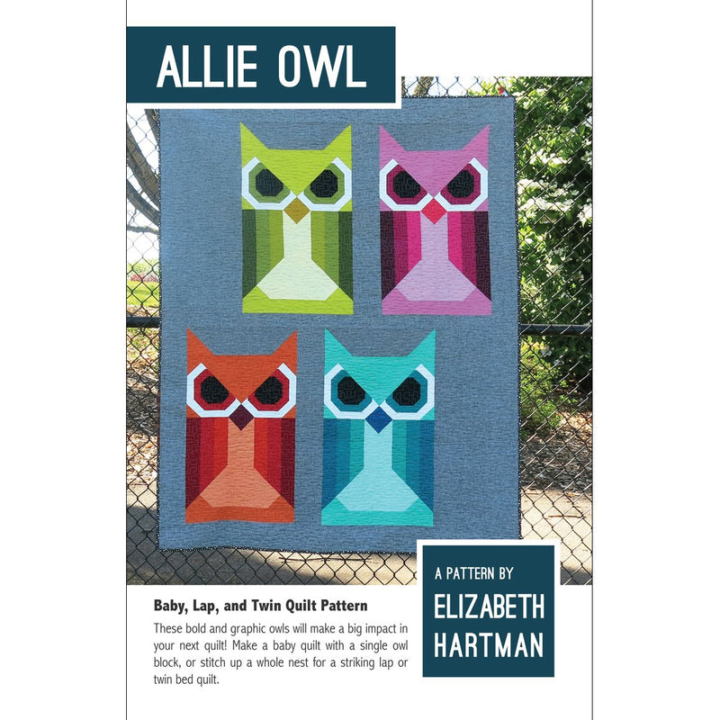 Elizabeth Hartman Allie Owl Quilt Pattern ONLINE PURCHASE ONLY