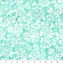 Robert Kaufman Azure Breeze Roses Glacier Batik Fabric