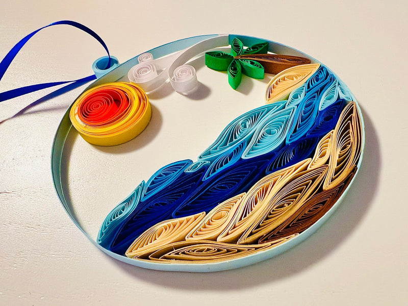 Beach Scene Quilling Class~June 2nd, 2024 AFTERNOON SESSION~WAITLIST AVAIL