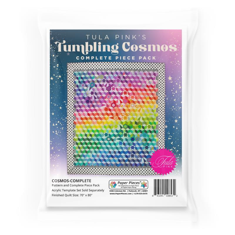 Tula Pink Tumbling Cosmos Pattern And Complete Piece Pack