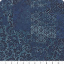 In The Beginning Carpet Bag Romance Brocade Blue Fabric