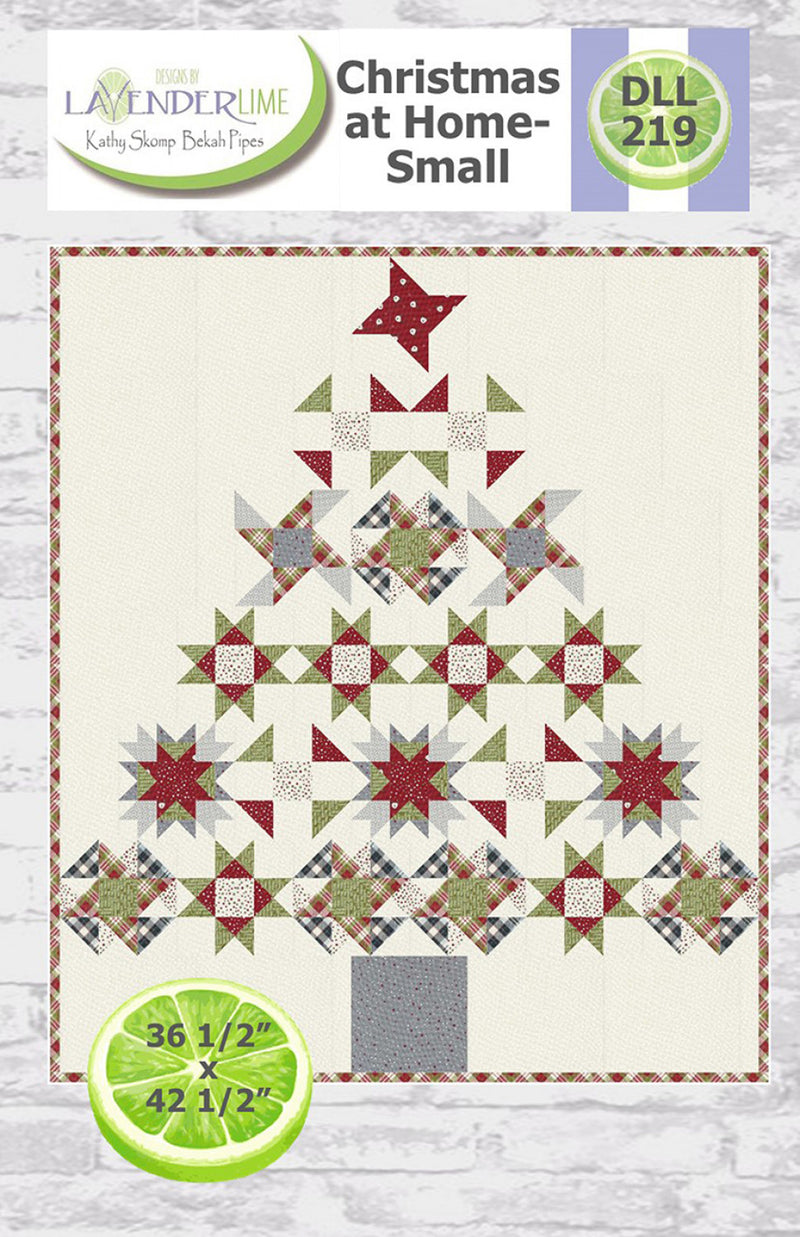 Lavender Lime Christmas At Home Small Pattern