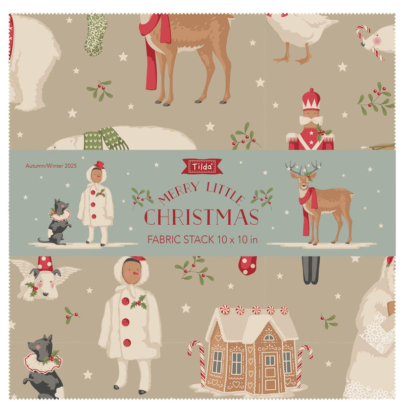 Tilda Merry Little Christmas 10 Inch Fabric Stack