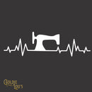 Featherweight Heartbeat Vinyl Car Decal