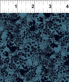 In The Beginning Fabrics Garden Delights III Blue Tonal Fabric ONLINE PURCHASE ONLY