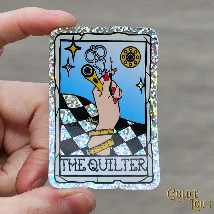 Quilter Tarot Card Sticker