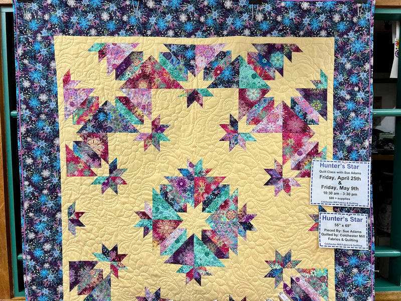 Hunter Star Quilt Class~April 25th, 2025