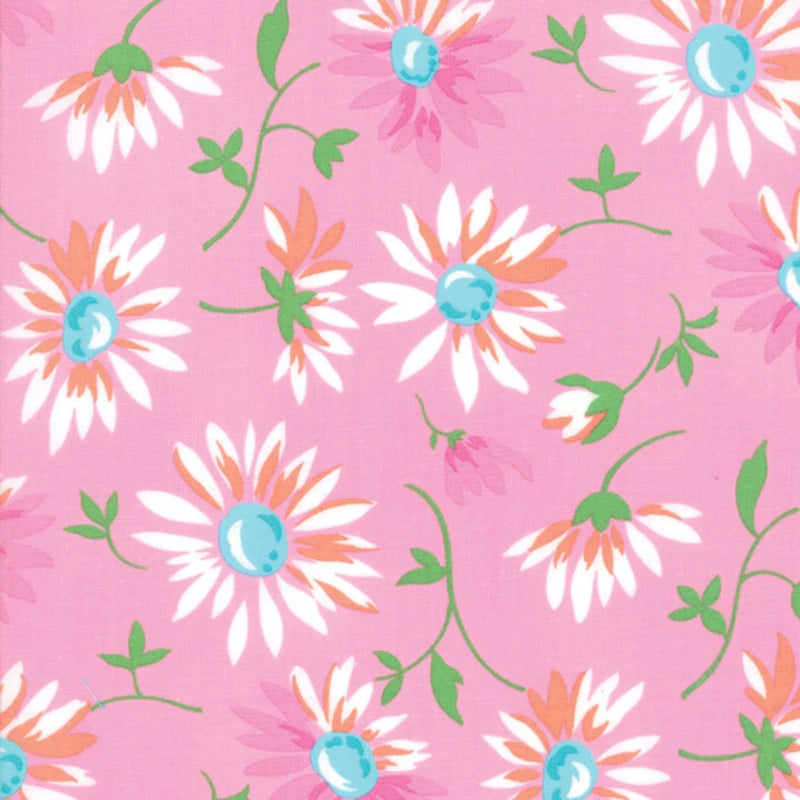 Moda Good Day Daisies Pink ONLINE PURCHASE ONLY