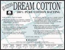 Quilters Dream Request Cotton Batting Double Size Natural