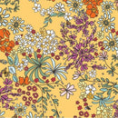Splash Fabric Laminated Cotton Golden Garden Fabric