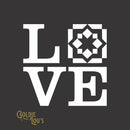 Love Quilting Block 1 Vinyl Car Decal