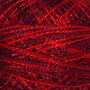 Valdani Variegated Pearl Cotton Size 8 Vibrant Red