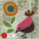 Wendy Williams Little Bird Pink Pre-Cut Wool Applique Kit