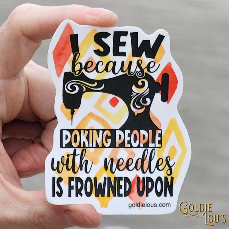 Poking People Sticker