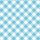 Henry Glass Priscilla's Plaid Blue White Bias Buffalo Check Fabric ONLINE PURCHASE ONLY