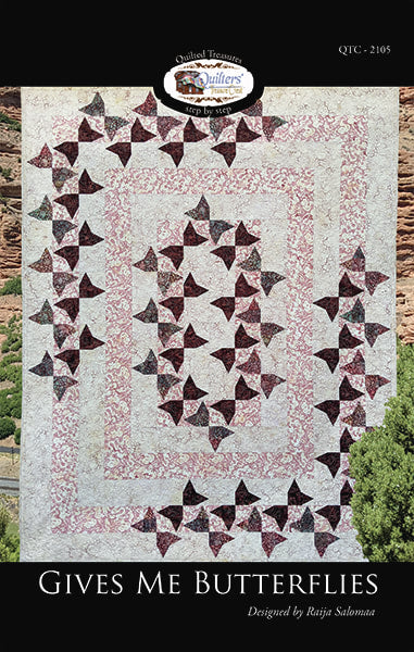 Quilters' Treasure Chest Gives Me Butterflies Printed Quilt Pattern
