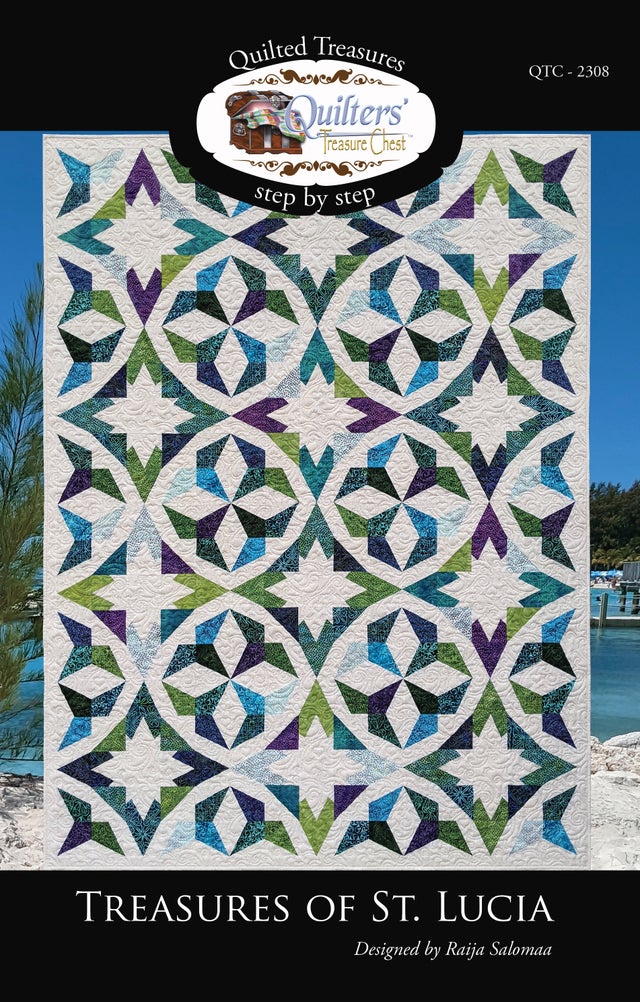 Quilters' Treasure Chest Treasures of St. Lucia Printed Quilt Pattern