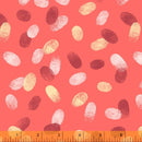 Windham Fabrics Clueless Fingerprints Coral Fabric ONLINE PURCHASE ONLY