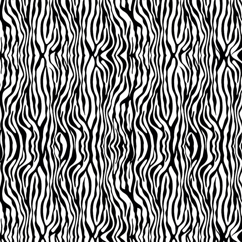 Clothworks Earthsong White Zebra Stripe Fabric