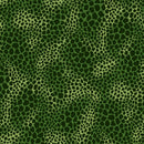 Clothworks Earthsong Dark Olive Leopard Spots Fabric