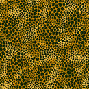 Clothworks Earthsong Dark Gold Leopard Spots Fabric