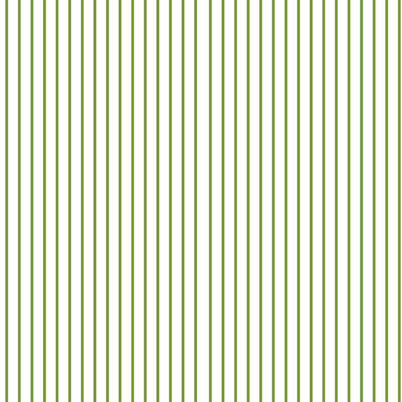 Clothworks Flourish Stripe Olive Fabric