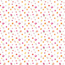 Clothworks Flourish Ditsy Floral White Fabric