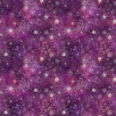 Clothworks Midnight Dreams Digital Meadow Wine Fabric