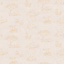 Clothworks Guess How Much I Love You Toile Light Khaki Fabric