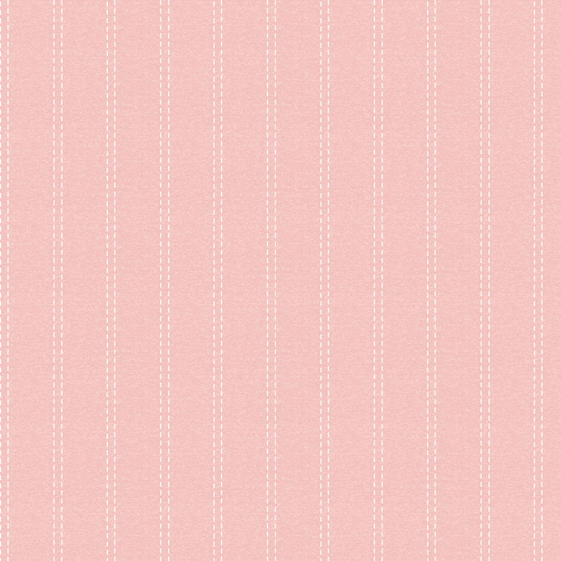 Clothworks Guess How Much I Love You Stripe Light Coral Fabric