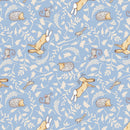 Clothworks Guess How Much I Love You Forest Friends Denim Flannel Fabric