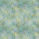 Clothworks Serenity Digital Meadow Mint Fabric