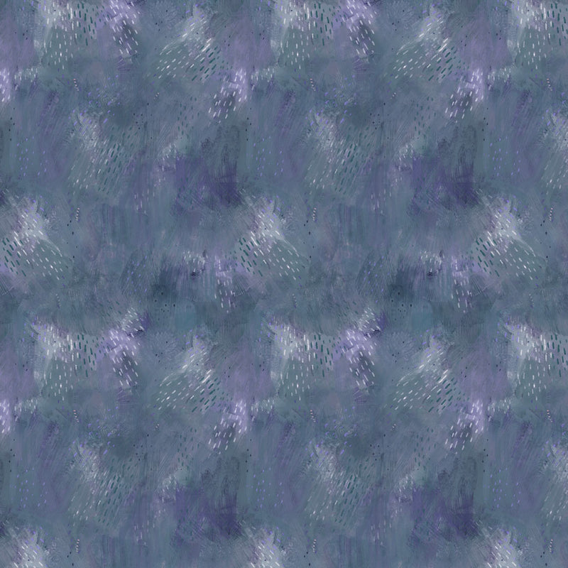 Clothworks Serenity Digital Texture Dark Denim Fabric