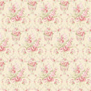 PREORDER Clothworks Charlotte Damask Cream Fabric
