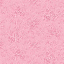 PREORDER Clothworks Charlotte Tonal Roses Dark Pink Fabric