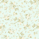 PREORDER Clothworks Charlotte Rose Bunches Light Turquoise Fabric