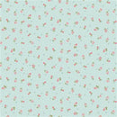 PREORDER Clothworks Charlotte Ditsy Floral Turquoise Fabric