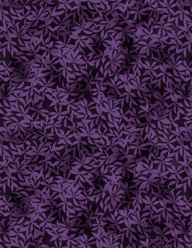 Wilmington Prints Botanical Magic Floral Tonal Purple Fabric
