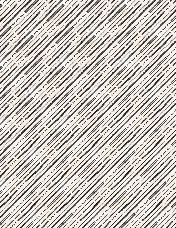 Wilmington Prints Paisley Place Diagonal Stripe Cream Fabric