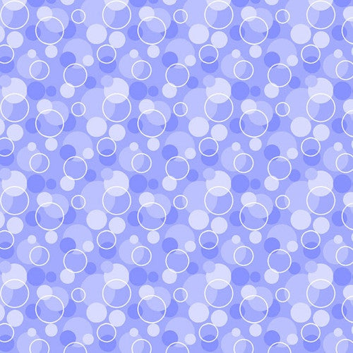 A.E. Nathan Co. Comfy Flannel Bubbles Violet Fabric